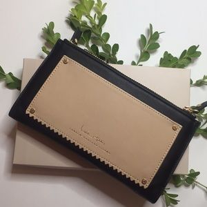 India Hicks “Take Out” Wallet - Black & Tan